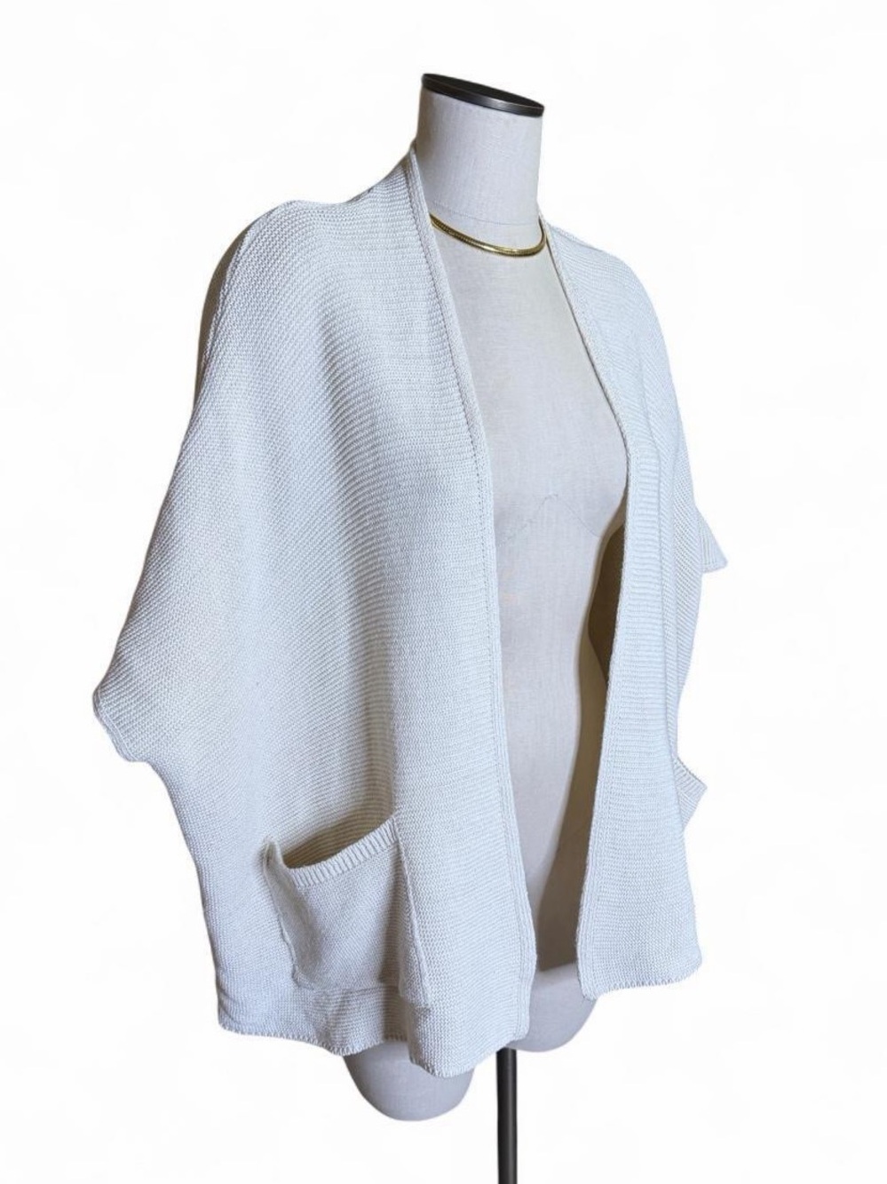 Cocogio Italy Open-Front Knit Sweater Cardigan One Size